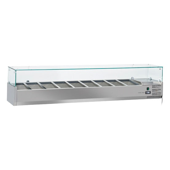Anvil 2000 Glass Refrigerated Ingredient Well - VRX2000