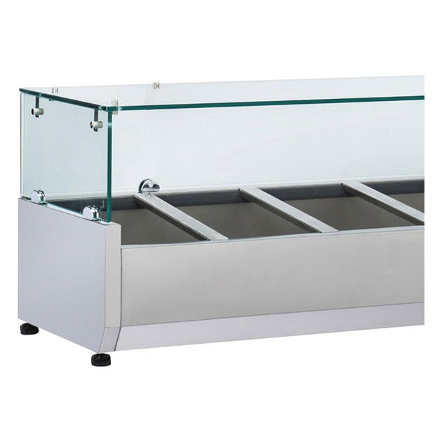 Anvil 2000 Glass Refrigerated Ingredient Well - VRX2000