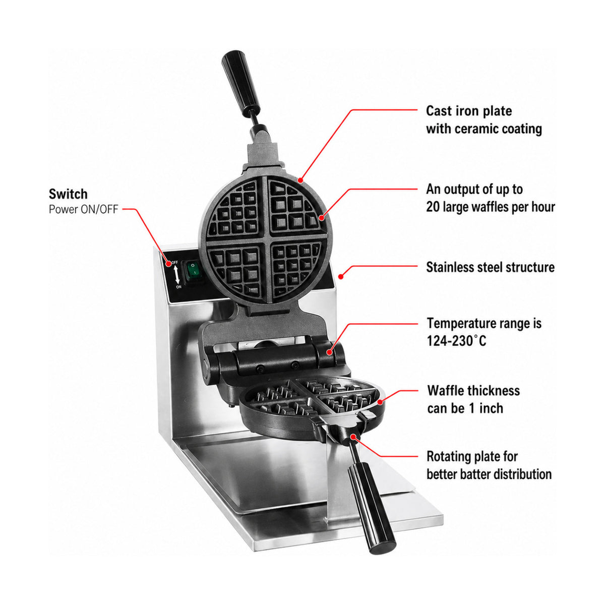 Benchstar Waffle Maker - WB-04A
