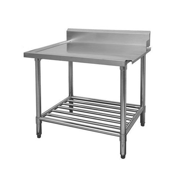 Modular Systems All Stainless Steel Dishwasher Bench 600mm to 1800mm - Right Outlet - WBBD7