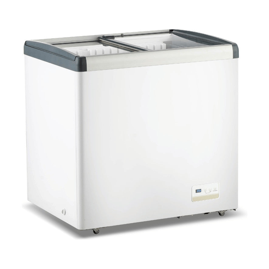 Thermaster Chest Freezer with Flat Glass Sliding Lids 256L - WD256G