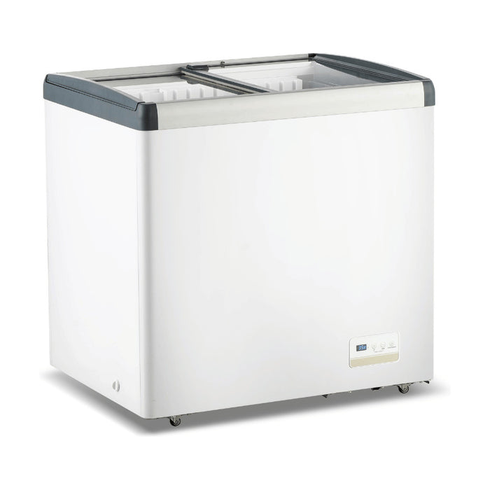 Thermaster Chest Freezer with Flat Glass Sliding Lids 256L - WD256G
