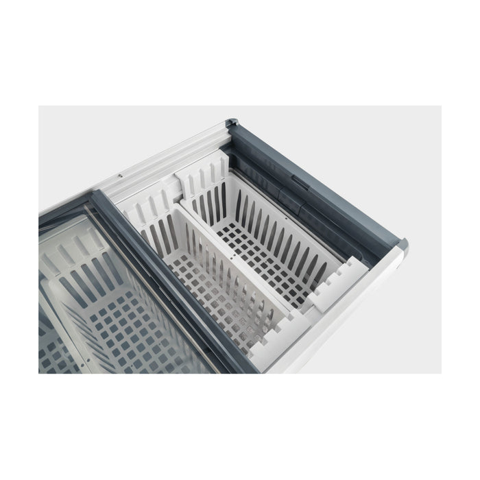 Thermaster Chest Freezer with Flat Glass Sliding Lids 336L - WD336G
