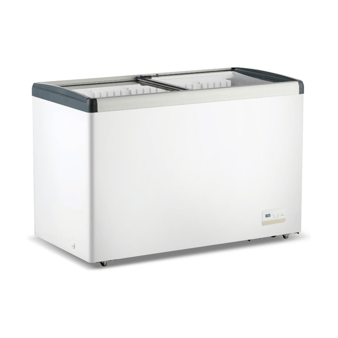 Thermaster Chest Freezer with Flat Glass Sliding Lids 396L - WD396G