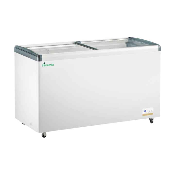 Thermaster 456L Chest Freezer with Flat Glass Sliding Lids - WD456G