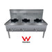 Gasmax Stainless Steel Waterless Nature Gas Triple Wok Chimney Burner - WW-3NC
