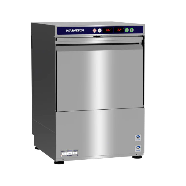 Washtech Economy Undercounter Dishwasher & Glasswasher 500mm Rack - XU