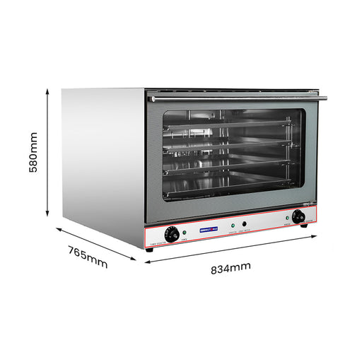 ConvectMax Heavy Duty Stainless Steel Convection Oven w/ Press Button Steam - YXD-8AE