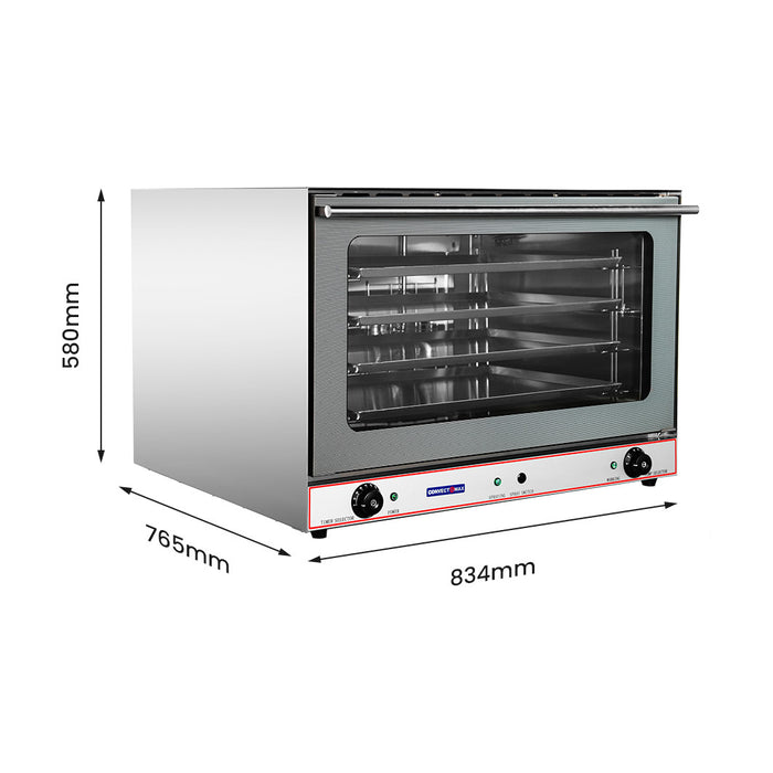 ConvectMax Heavy Duty Stainless Steel Convection Oven w/ Press Button Steam - YXD-8AE