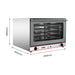 ConvectMax Heavy Duty Stainless Steel Convection Oven w/ Press Button Steam - YXD-8AE