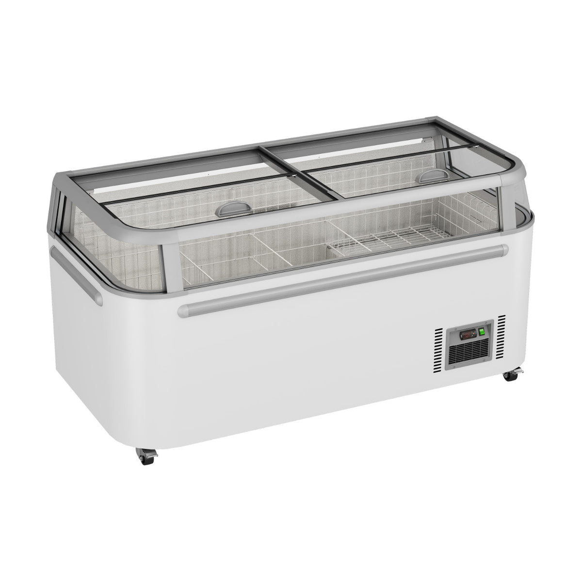Thermaster Supermarket Island Freezer with Glass Sliding Lids 745L - ZCD-E185G
