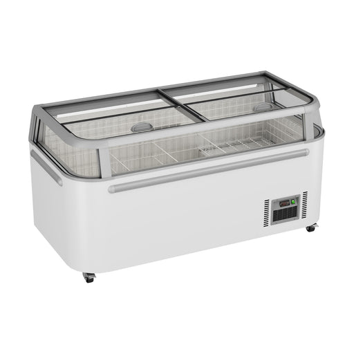 Thermaster Supermarket Island Freezer with Glass Sliding Lids 745L - ZCD-E185G