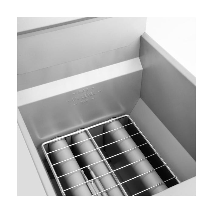 Apuro Twin Basket Single Tank Gas Fryer 23Ltr Natural Gas - JB834-N