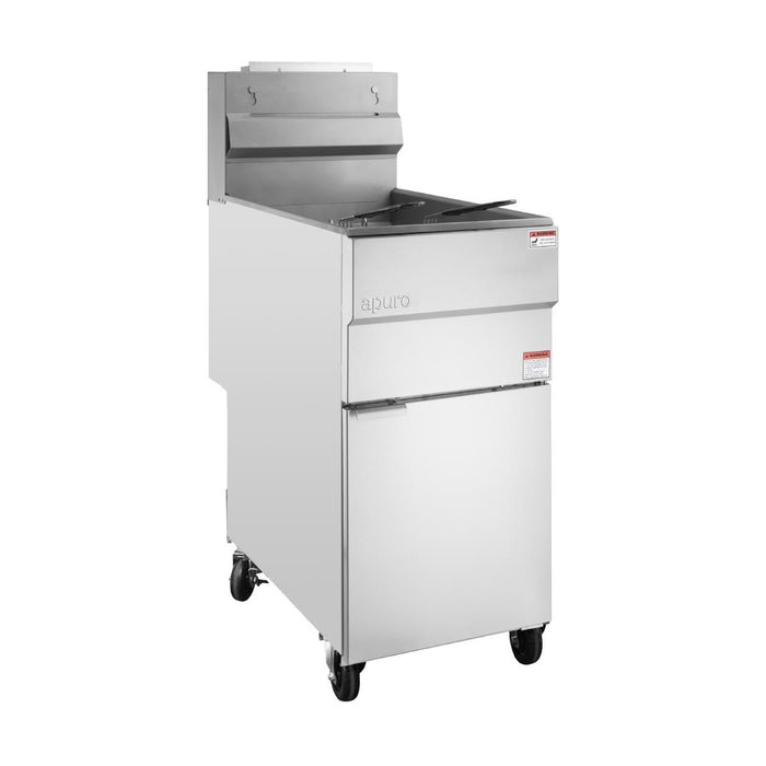 Apuro Twin Basket Single Tank Gas Fryer 23Ltr LPG - JB834-P