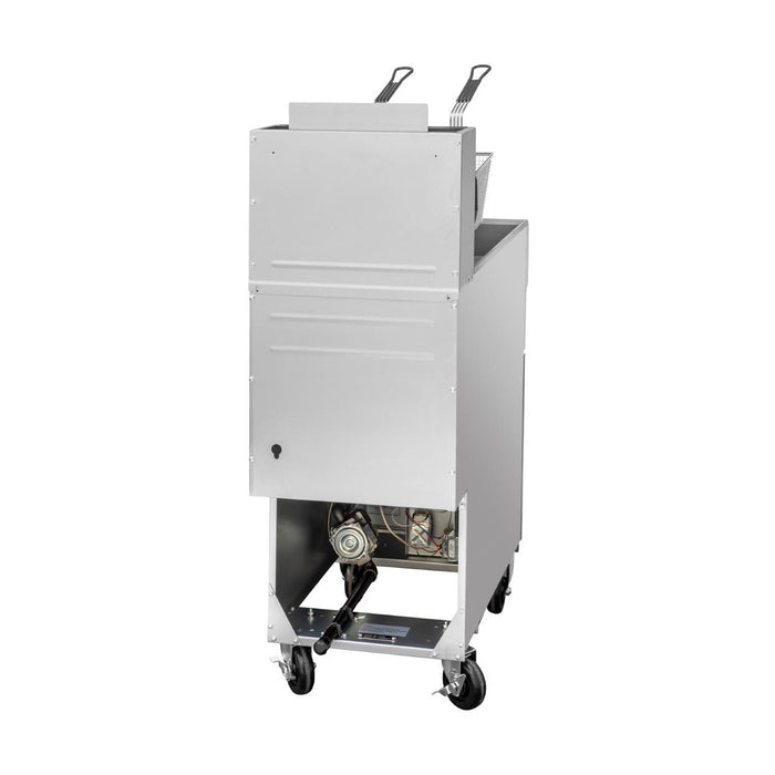 Apuro Twin Basket Single Tank Gas Fryer 23Ltr LPG - JB834-P