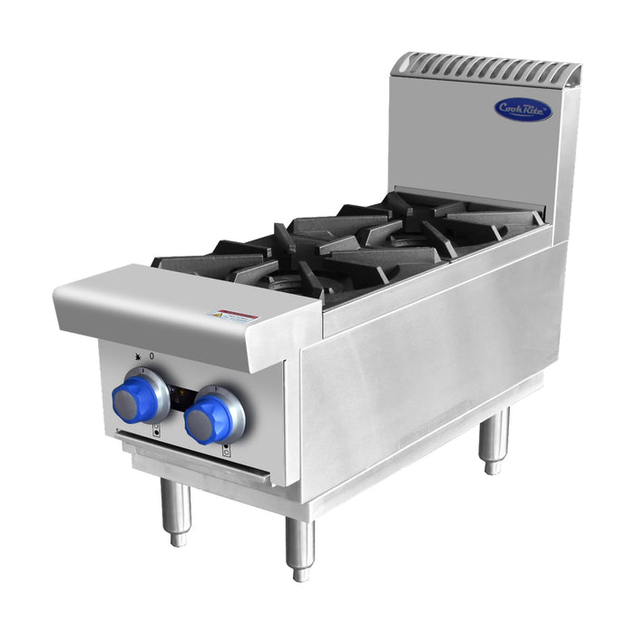 Cookrite Open 2 Burner Cook Tops LPG - AT80G2B-C-LPG