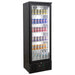 AG Upright Glass Door Display / Backbar Fridge - Black 300L - B300G