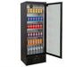 AG Upright Glass Door Display / Backbar Fridge - Black 300L - B300G