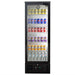 AG Upright Glass Door Display / Backbar Fridge - Black 300L - B300G