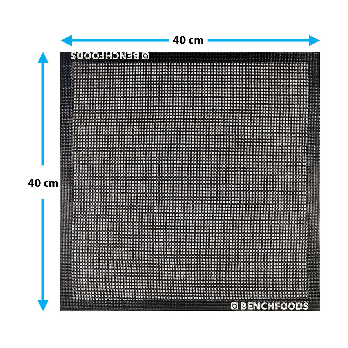 BenchFoods 40 x 40cm Premium Silicone Non-Stick Mesh Mats 16 Pack