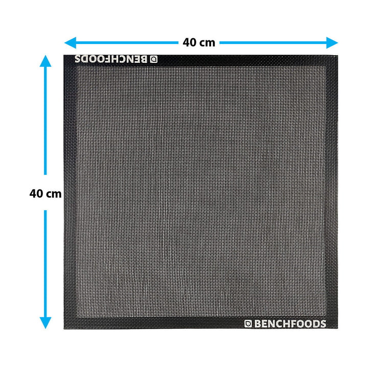 BenchFoods 40 x 40cm Premium Silicone Non-Stick Mesh Mats 16 Pack