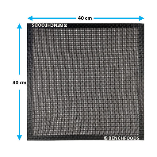 BenchFoods 40 x 40cm Premium Silicone Non-Stick Mesh Mats 16 Pack