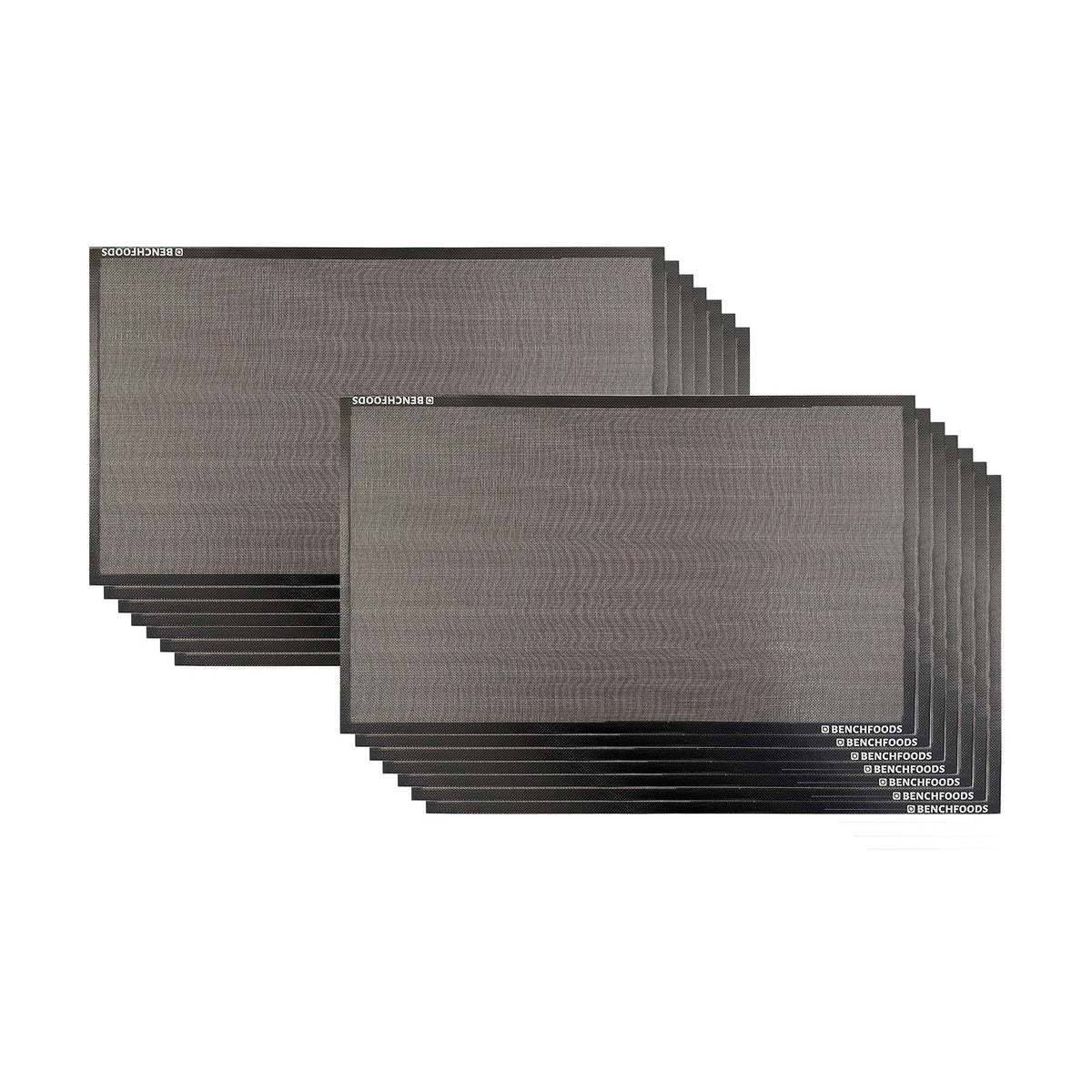 BenchFoods 50 x 85 cm Premium Silicone Non-Stick Mesh Mats 28 Pack