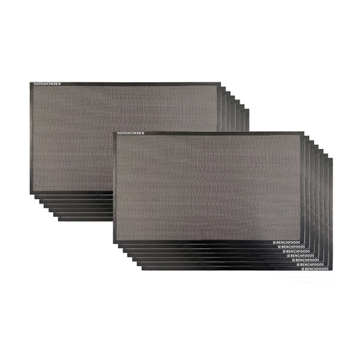 BenchFoods 50 x 85 cm Premium Silicone Non-Stick Mesh Mats 28 Pack