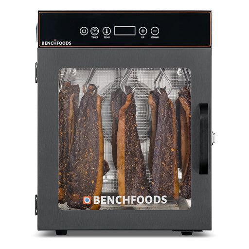 BenchFoods 15 Hook / 10 Tray Black Stainless Steel Biltong Maker Bundle - 10CUDGB