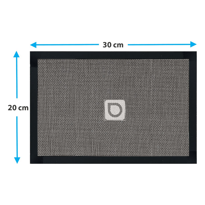 BenchFoods 20 x 30cm Premium Silicone Non-Stick Mesh Mats 10 Pack
