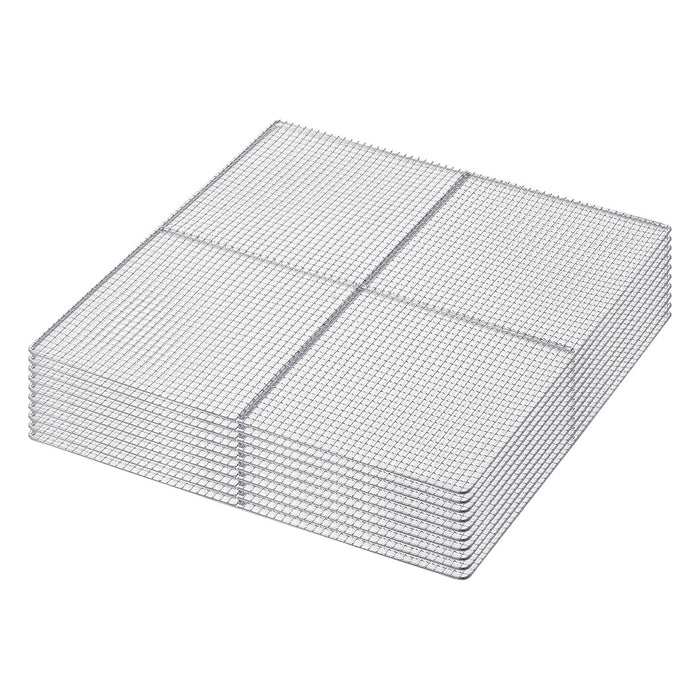 BenchFoods 40 x 40cm Stainless Steel Mesh Trays 16 Pack