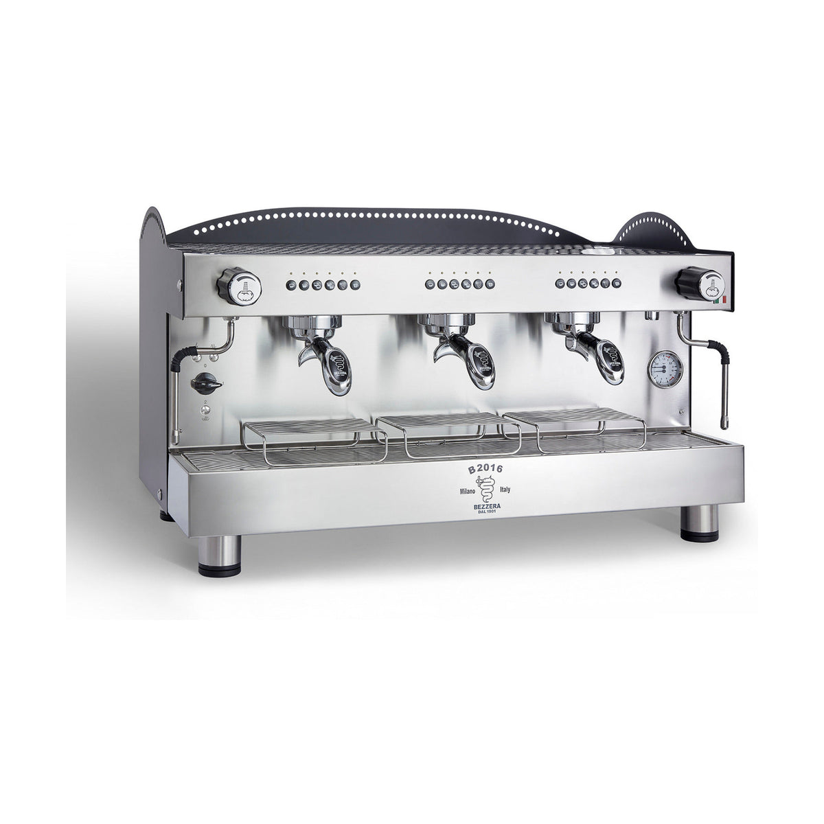 Bezzera 3L Black 3 Group Professional Espresso Machine - BZB2016B3DE