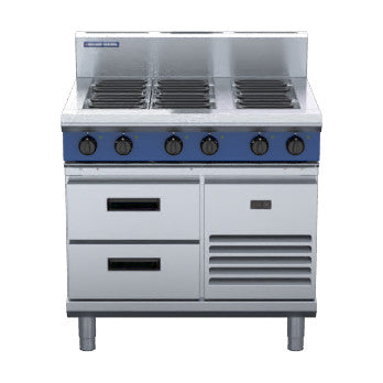 Blue Seal Evolution Series 900mm Electric Cooktop – Refrigerated Base - E516D-RB