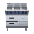 Blue Seal Evolution Series 900mm Electric Cooktop Sealed Hobs - Refrigerated Base - E516S-RB