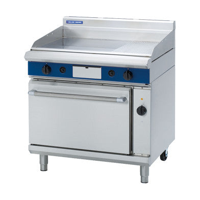 Blue Seal Evolution Series 900mm Gas Griddle Electric Convection Oven Range - GPE56