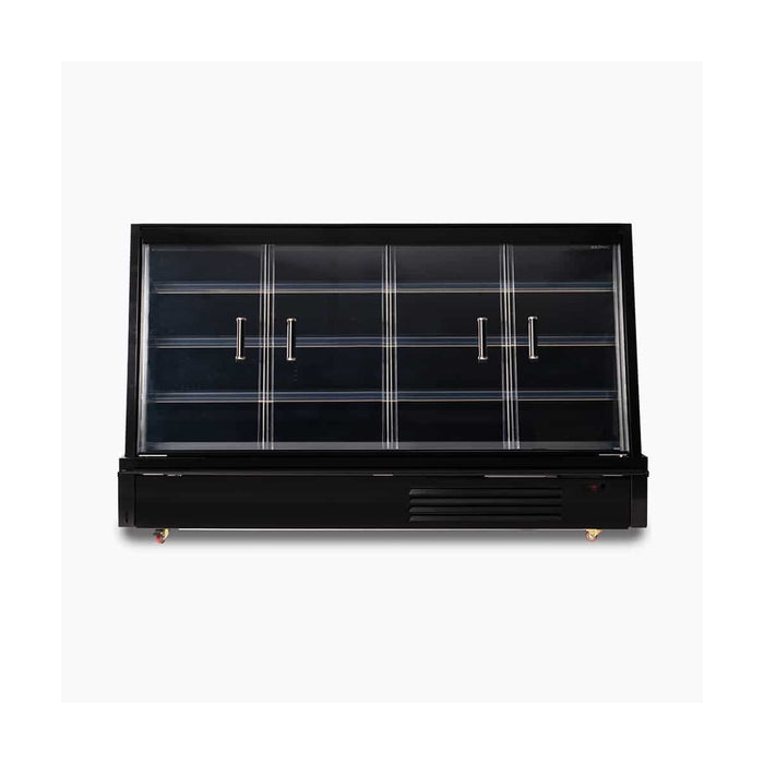 Bromic Semi Vertical Display Fridge - 2500mm - 4 Doors - Hinged - SVM2500HD-NR