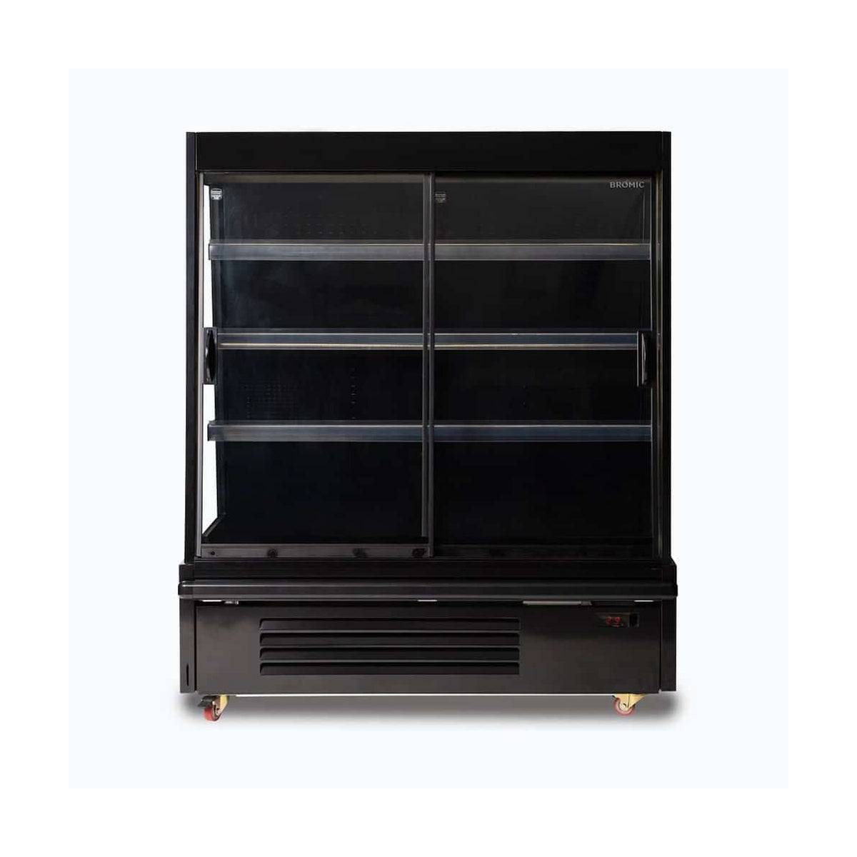 Bromic Semi Vertical Display Fridge - 1250mm - 2 Doors - Sliding - SVM1250SD-NR