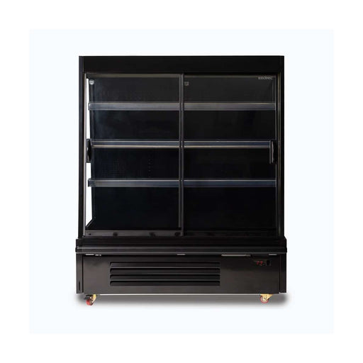 Bromic Semi Vertical Display Fridge - 1250mm - 2 Doors - Sliding - SVM1250SD-NR
