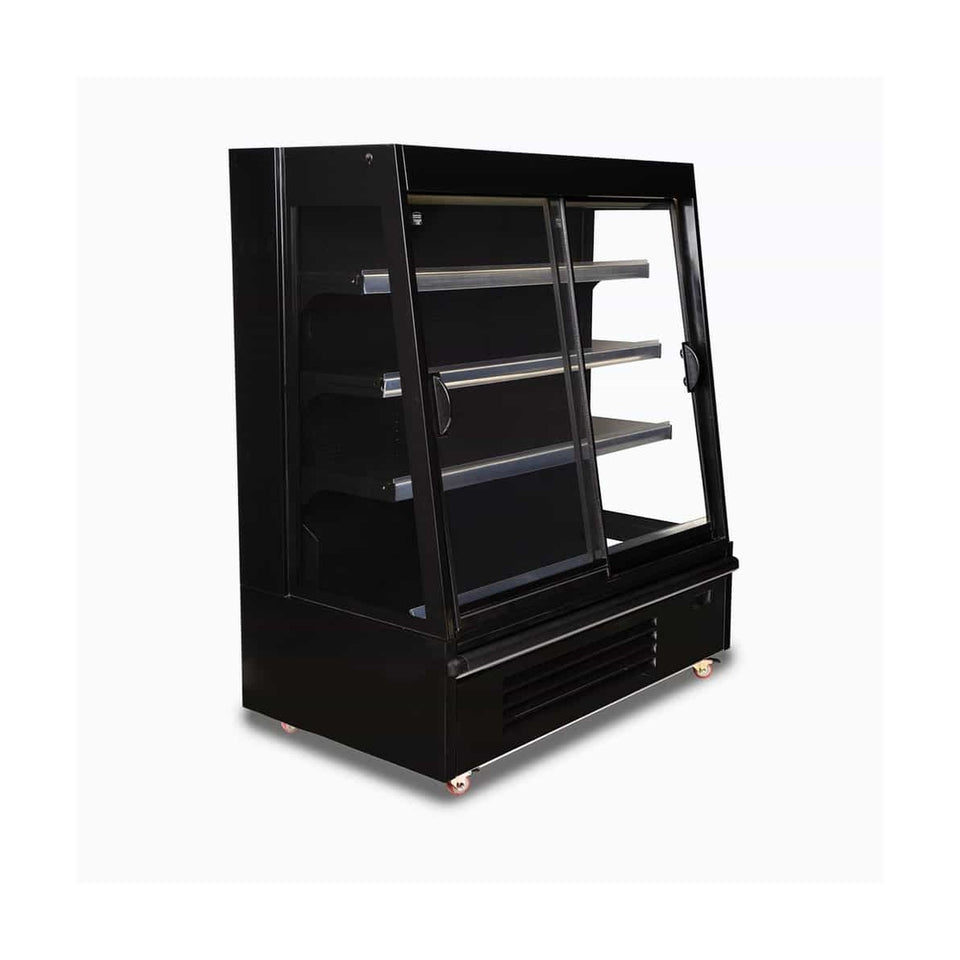 Bromic Semi Vertical Display Fridge - 1250mm - 2 Doors - Sliding - SVM1250SD-NR