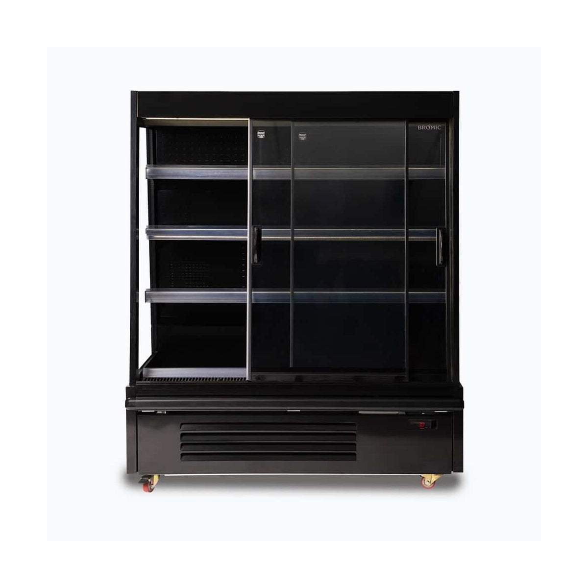 Bromic Semi Vertical Display Fridge - 1250mm - 2 Doors - Sliding - SVM1250SD-NR