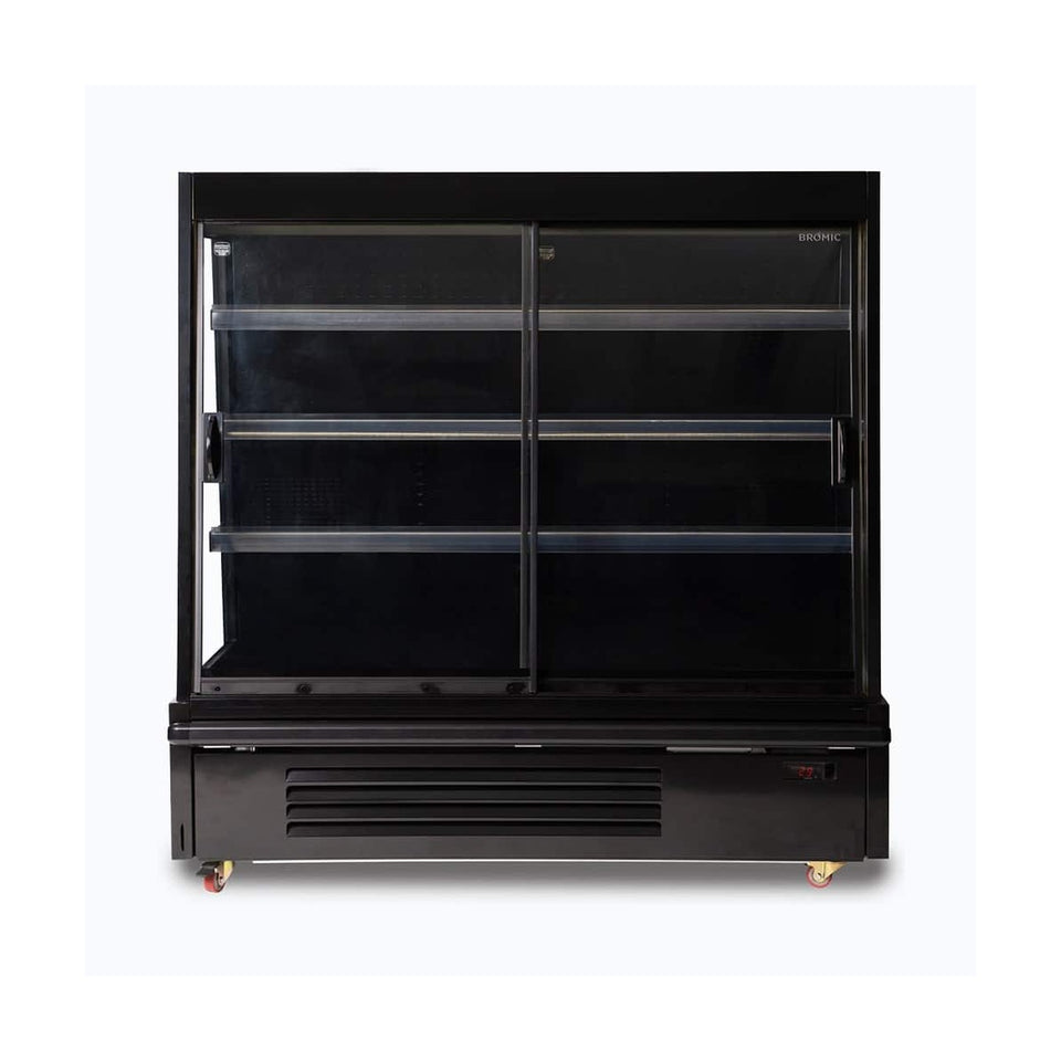 Bromic Semi Vertical Display Fridge - Gondola - 1580mm - 2 Doors - Sliding - SVM1580SD-NR