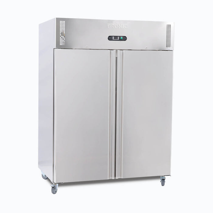 Bromic Upright Freezer - 1300L - 2 Doors - Stainless Steel - UF1300SDF-NR