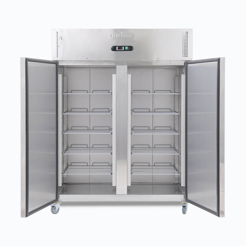 Bromic Upright Freezer - 1300L - 2 Doors - Stainless Steel - UF1300SDF-NR-1