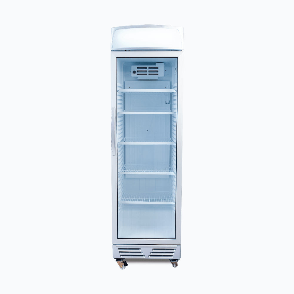 Bromic Upright Display Fridge - 372L - 1 Door - Flat Glass - Lightbox - GM0374L-NR
