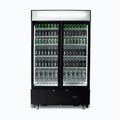 Bromic Upright Display Fridge - 960L - 2  Doors - Flat Glass - Cassette - GM1000LBCAS