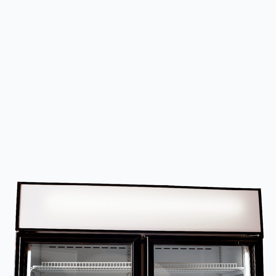 Bromic Upright Display Fridge - 960L - 2 Doors - Flat Glass - Cassette - GM1000LBCAS
