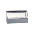 Roband Curved Glass Hot Food Display Bar, 12 pans double row - C26