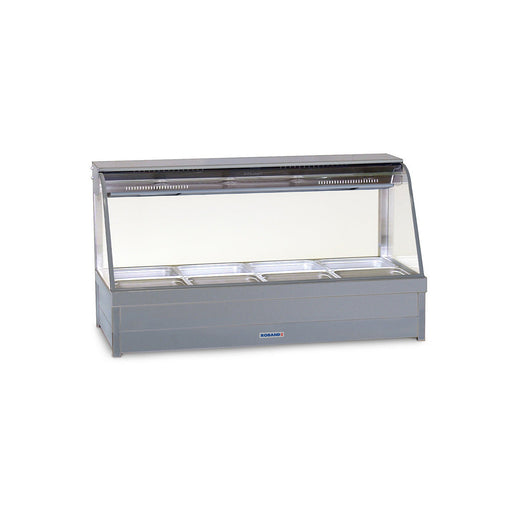 Roband Curved Glass Hot Food Display Bar, 12 pans double row - C26