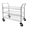 Vogue Chrome 3 Tier Wire Trolley - CC432