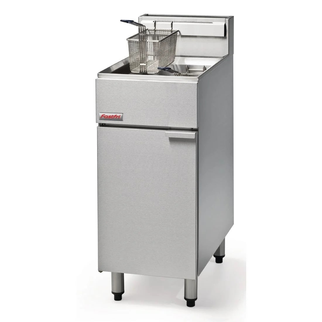 FastFri Freestanding Single Pan Double Basket Gas Deep Fryer 18L - FF18